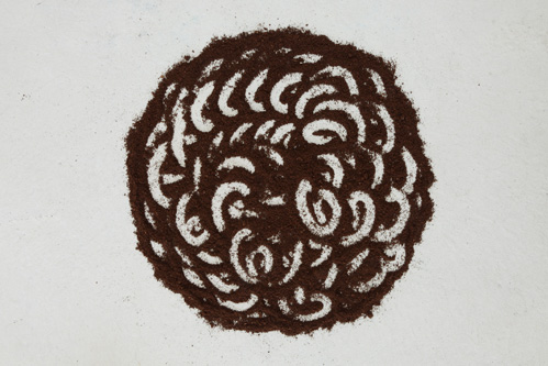 Kaffeesatzkreis, Inkjetprint 60x40 cm