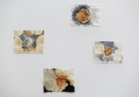 Landschaften, Mixed Media auf Papier, 2013