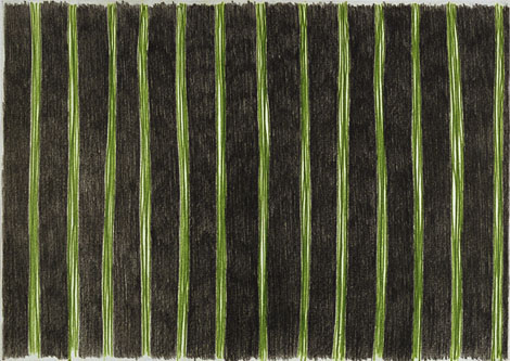 Farbstift auf Papier, 42 x 29.5 cm