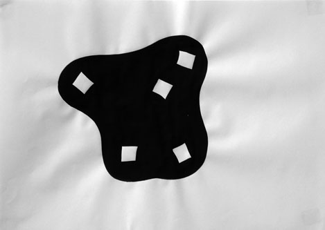 Würfelbild, Aquarell, 29 x 42 cm