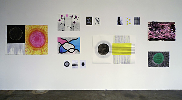 Installation, Atelier, ca. 750 x 320 cm