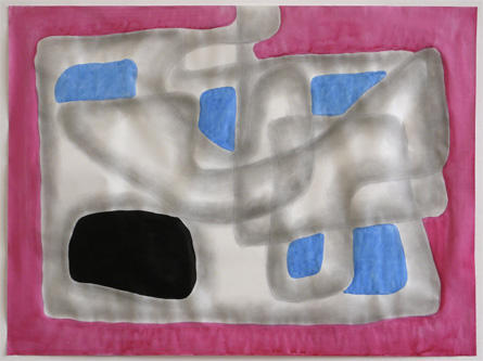 Aquarell, Tusche, Graphitpulver 80 x 60 cm