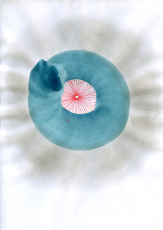 Aquarell, Filzstift, Graphitpulver 21 x 29.5 cm