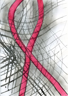 Aquarell, Graphitpulver auf Kopie 21 x 29.5 cm